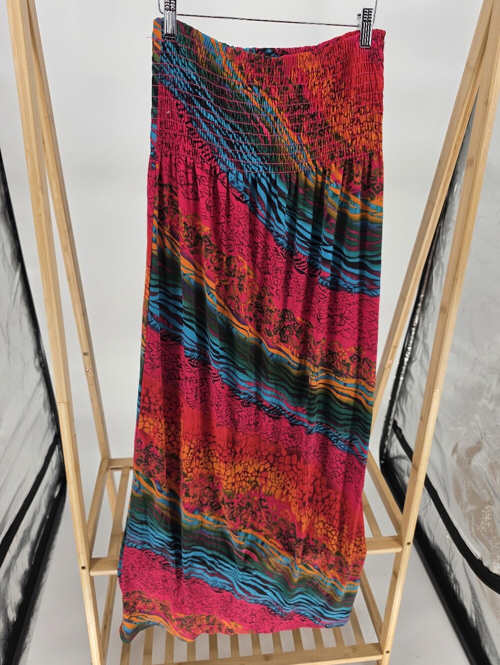 Dots Colorful Summer Midi Strapless Dress Or Skirt 12-14